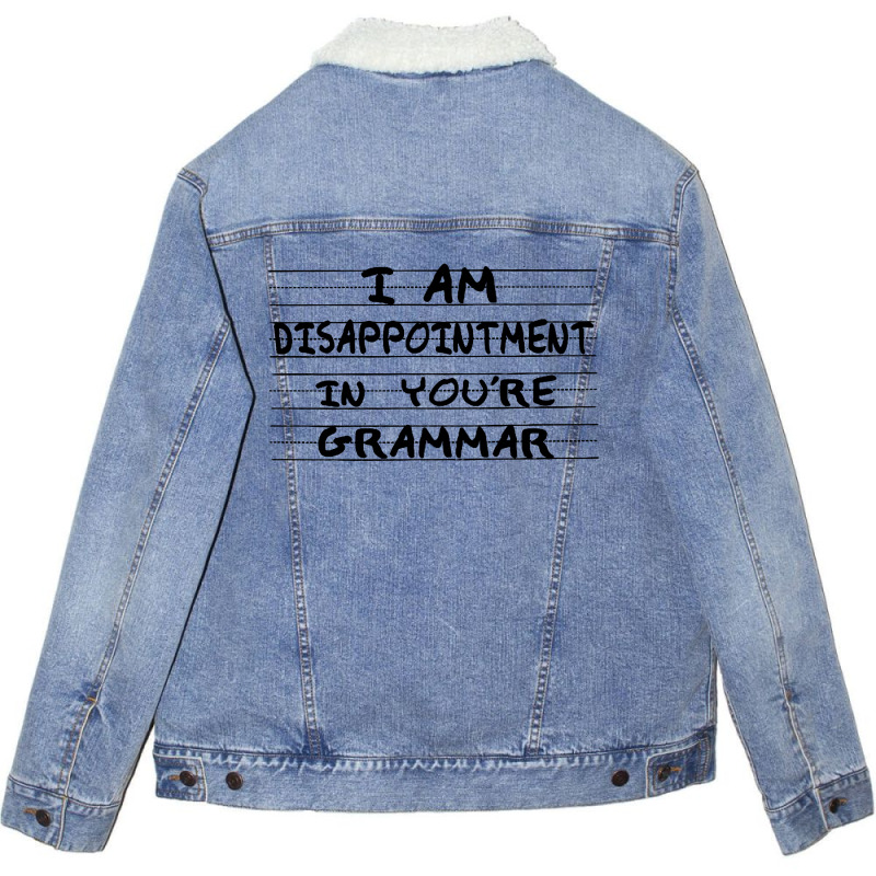 I Am Disappointment Unisex Sherpa-lined Denim Jacket | Artistshot