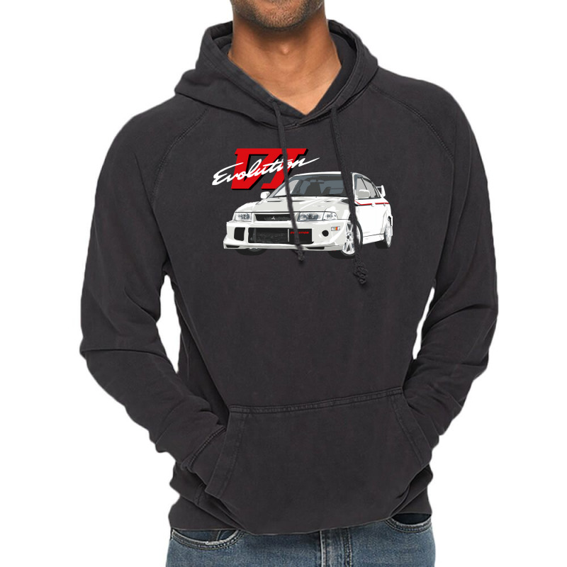 Mitsubish Evo Vi Tommy Makinen Edition White Vintage Hoodie by mancsisalakop | Artistshot