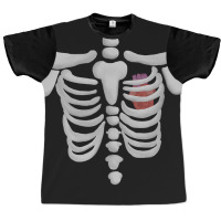 Trending Skeleton Ribs With Heart Graphic T-shirt | Artistshot