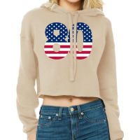 80 Patriot United States Number Eighty America Cropped Hoodie | Artistshot