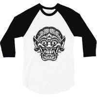 Balinese Barong 3/4 Sleeve Shirt | Artistshot