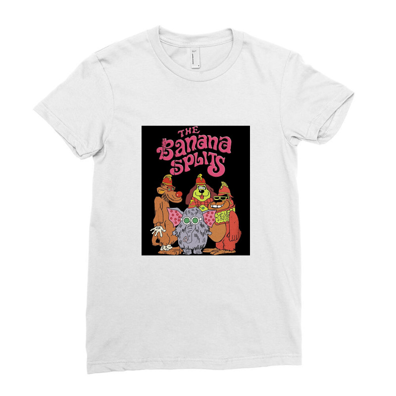 Distressed Vintage Style Banana Splits Ladies Fitted T-Shirt by faullketty | Artistshot