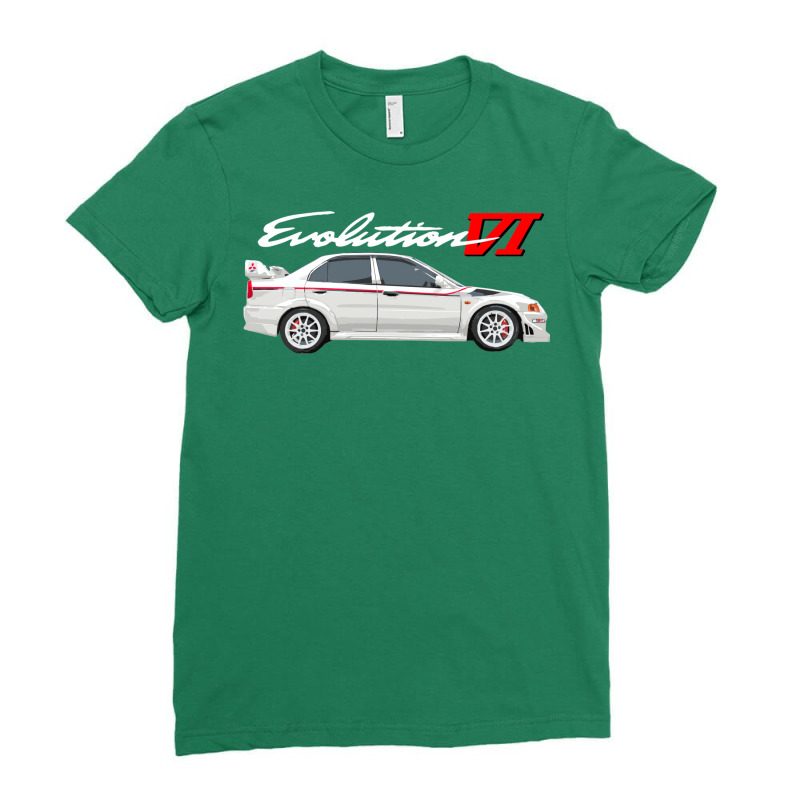 Evolution Vi Tommi Makinen Edition White Rs Ladies Fitted T-Shirt by wesaluarm | Artistshot