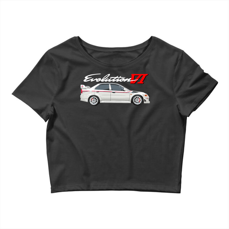 Evolution Vi Tommi Makinen Edition White Rs Crop Top by wesaluarm | Artistshot