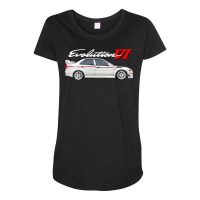 Evolution Vi Tommi Makinen Edition White Rs Maternity Scoop Neck T-shirt | Artistshot