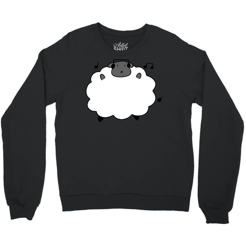 Dancing Headphones Sheep Crewneck Sweatshirt by ilham12 | Artistshot