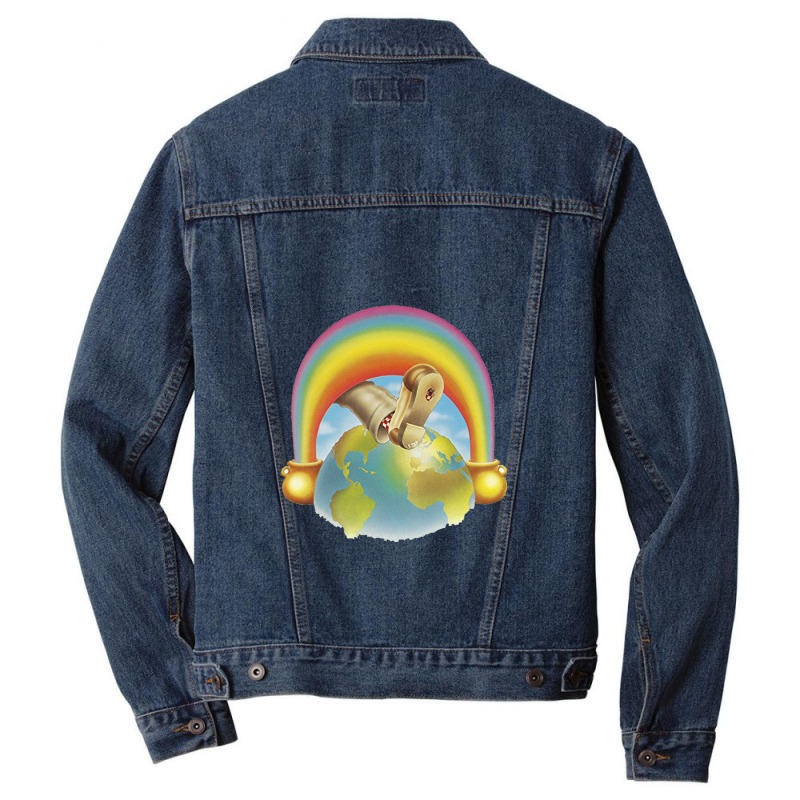 Kick The 'grateful' Rainbow Men Denim Jacket | Artistshot