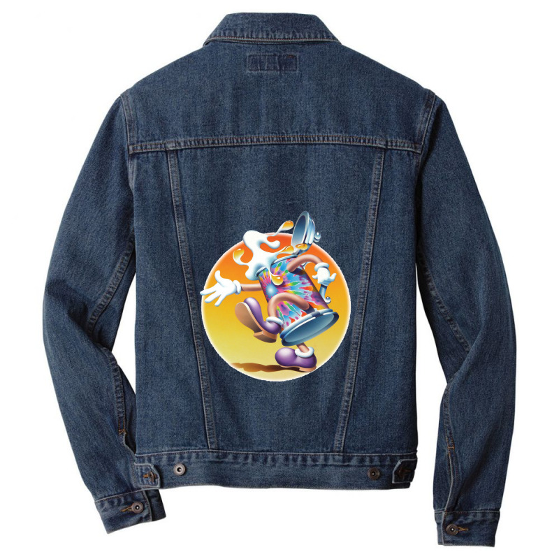 Creamy 'grateful' Can Men Denim Jacket | Artistshot