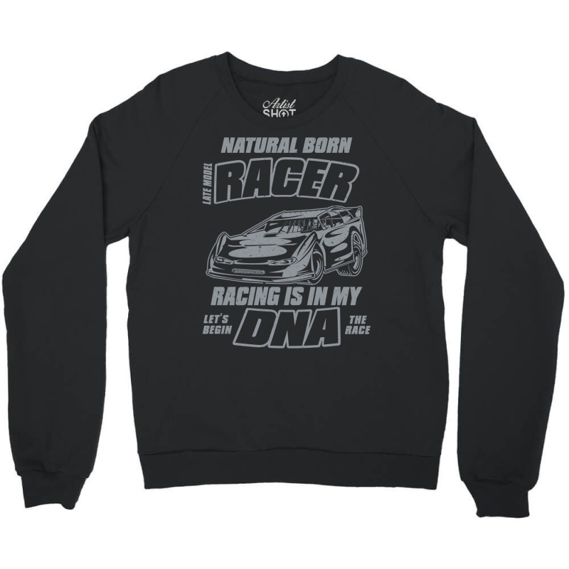 Dirt Track Racing Dna Crewneck Sweatshirt by ekhjurgeby | Artistshot