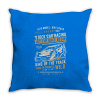 Dirt Track Racing Late Model Wild Throw Pillow | Artistshot