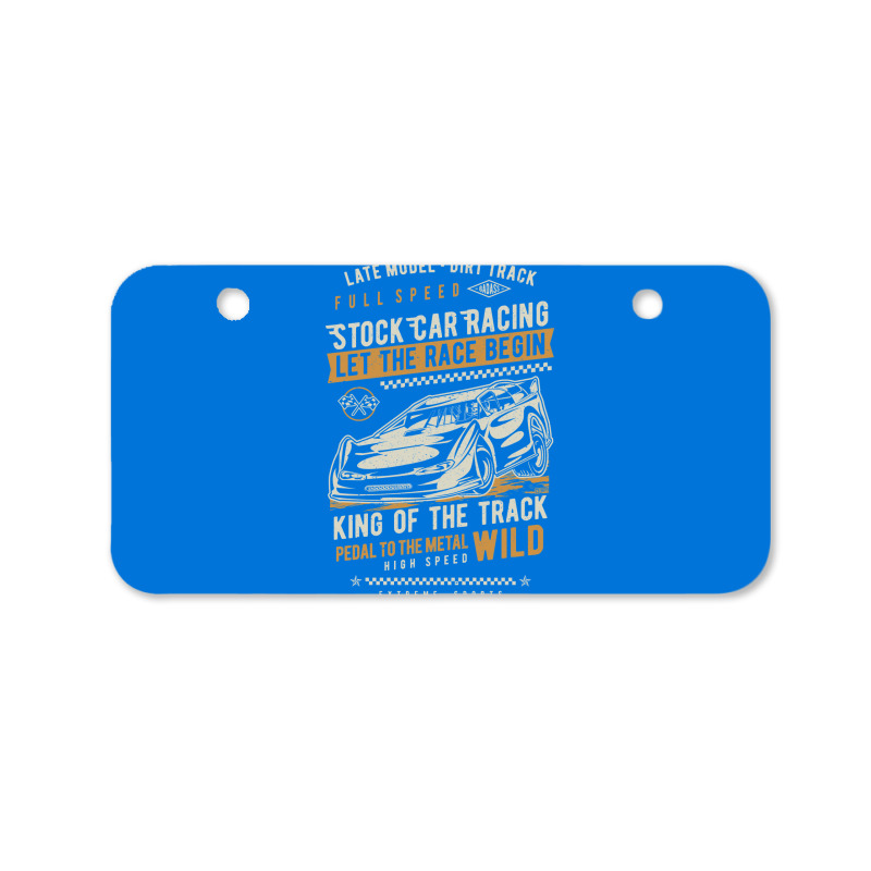 Dirt Track Racing Late Model Wild Bicycle License Plate | Artistshot