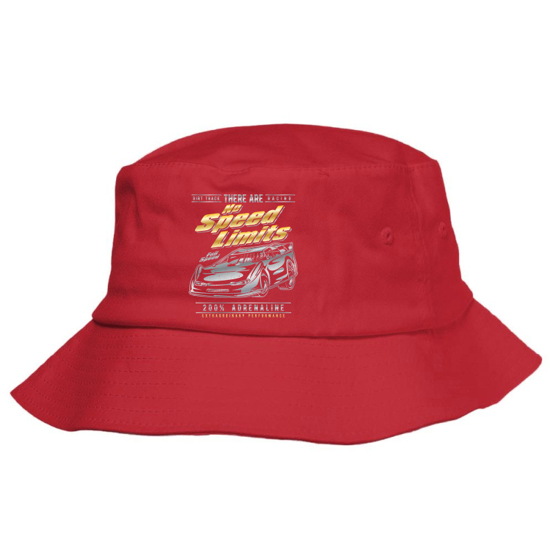 Dirt Track Racing No Speed Limits Bucket Hat by ekhjurgeby | Artistshot