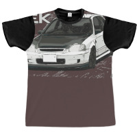 Initial D Anime Classic Jdm Spoon Ek Hatch Graphic T-shirt | Artistshot