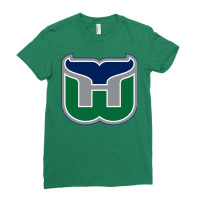 Vintage Hartford Hockey   Retro Whalers 1 Ladies Fitted T-shirt | Artistshot