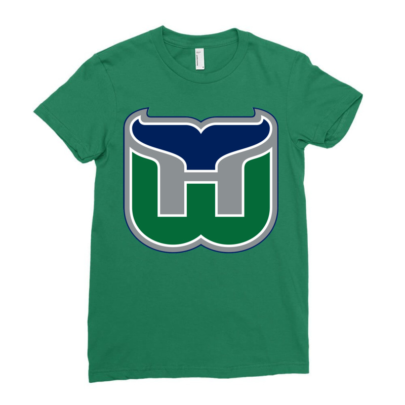 Vintage Hartford Hockey   Retro Whalers 1 Ladies Fitted T-Shirt by oresabeluuhy | Artistshot