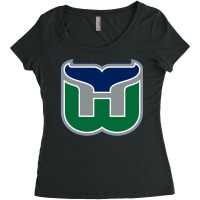 Vintage Hartford Hockey   Retro Whalers 1 Women's Triblend Scoop T-shirt | Artistshot