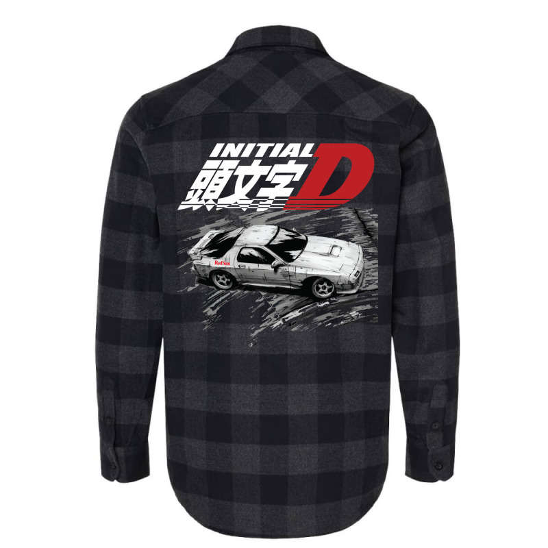 Initial D Fc Rx7 Drifting   Ryosuke Takahashi Redsuns Flannel Shirt | Artistshot