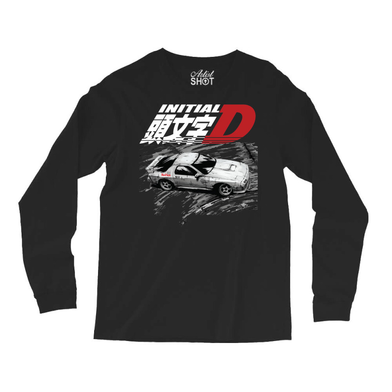 Initial D Fc Rx7 Drifting   Ryosuke Takahashi Redsuns Long Sleeve Shirts | Artistshot