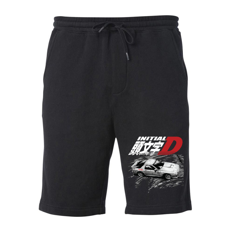 Initial D Fc Rx7 Drifting   Ryosuke Takahashi Redsuns Fleece Short | Artistshot