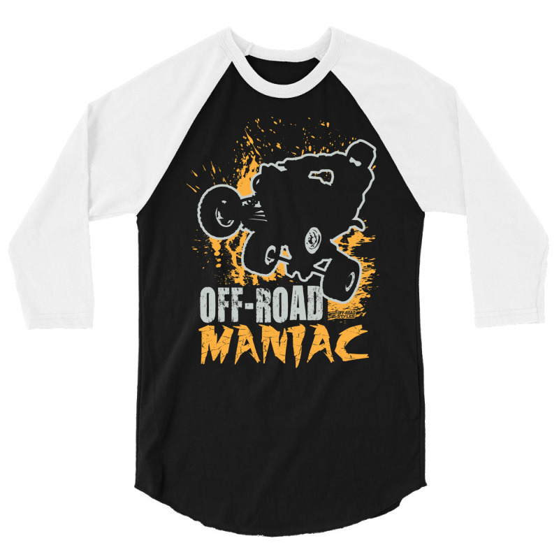 Quad Atv Off Road Maniac 3/4 Sleeve Shirt | Artistshot