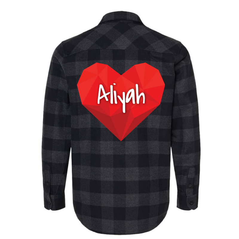 Aliyah In My Heart Forever Love Flannel Shirt by haftubaebir | Artistshot