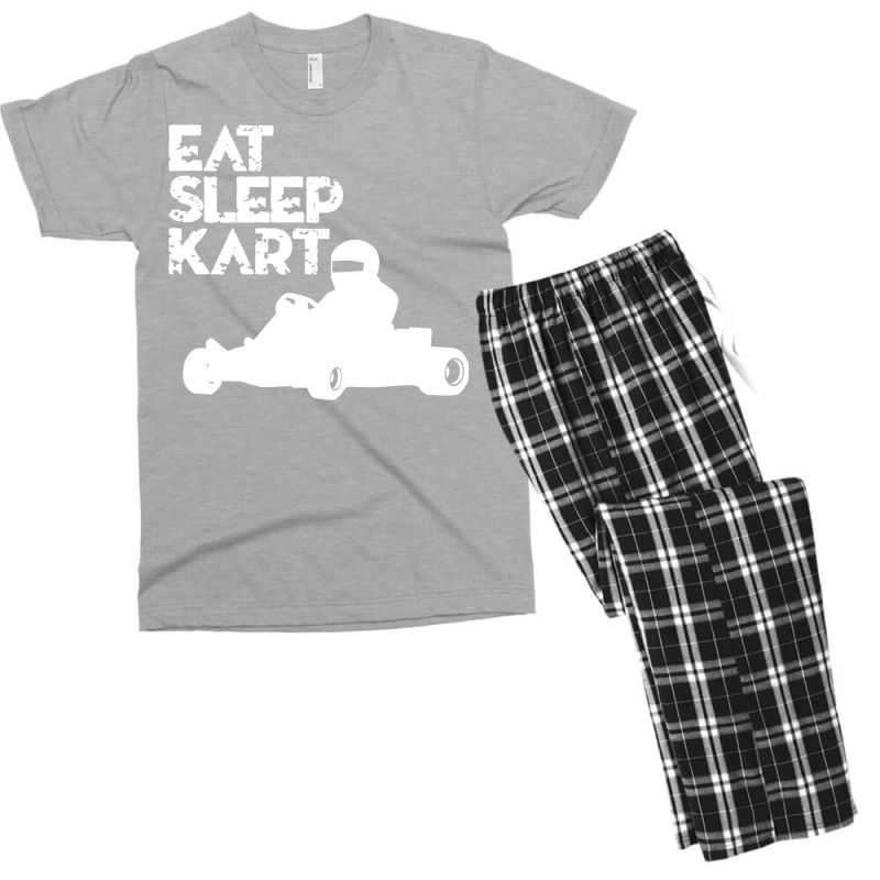 Gokart Racing Eat Sleep Kart Pro Men's T-shirt Pajama Set by rejahyertayb | Artistshot