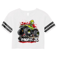 Monster Truck Screaming Ghoul Scorecard Crop Tee | Artistshot