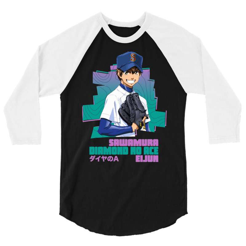 Sawamura Eijun   Diamond No Ace 3/4 Sleeve Shirt by sinayxhuljaa | Artistshot