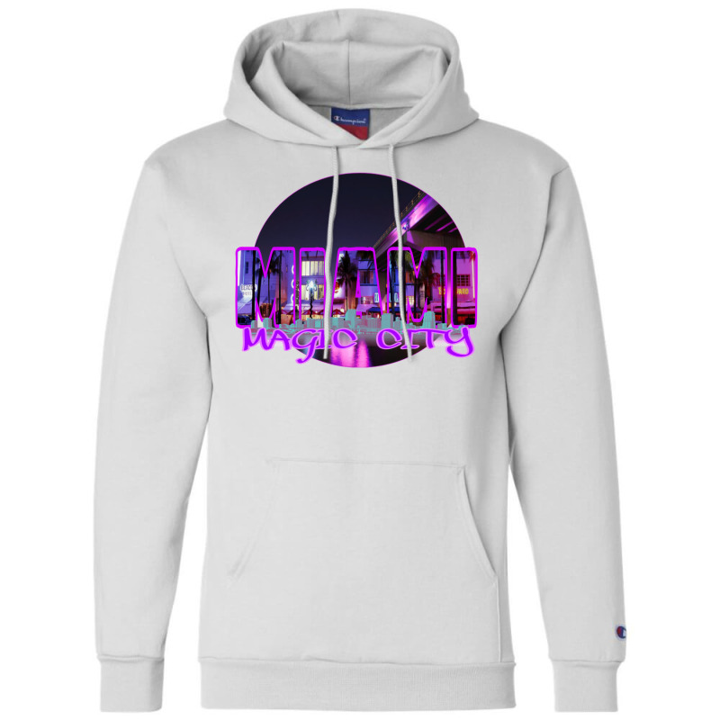 Magic City Miami Champion Hoodie by warkyshityq | Artistshot