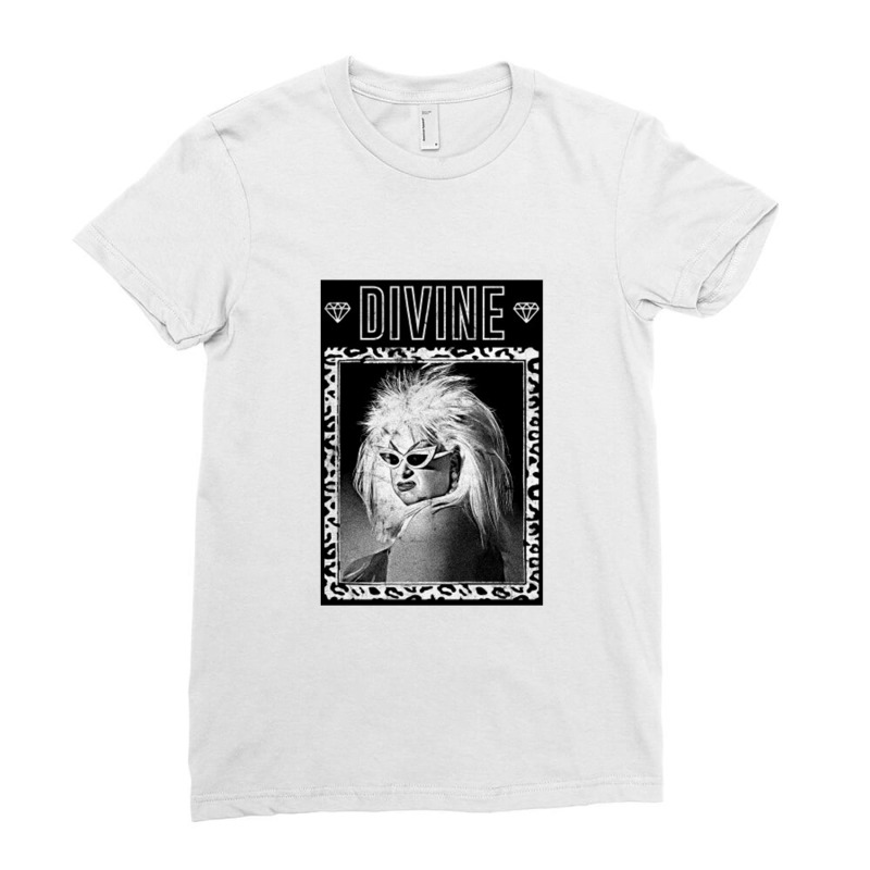 Divine  80s Retro Fan Artwork   Divine Ladies Fitted T-Shirt by kudupiye | Artistshot