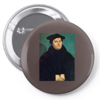 Martin Luther   The Protestant Reformation   Picture Restored Pin-back Button | Artistshot