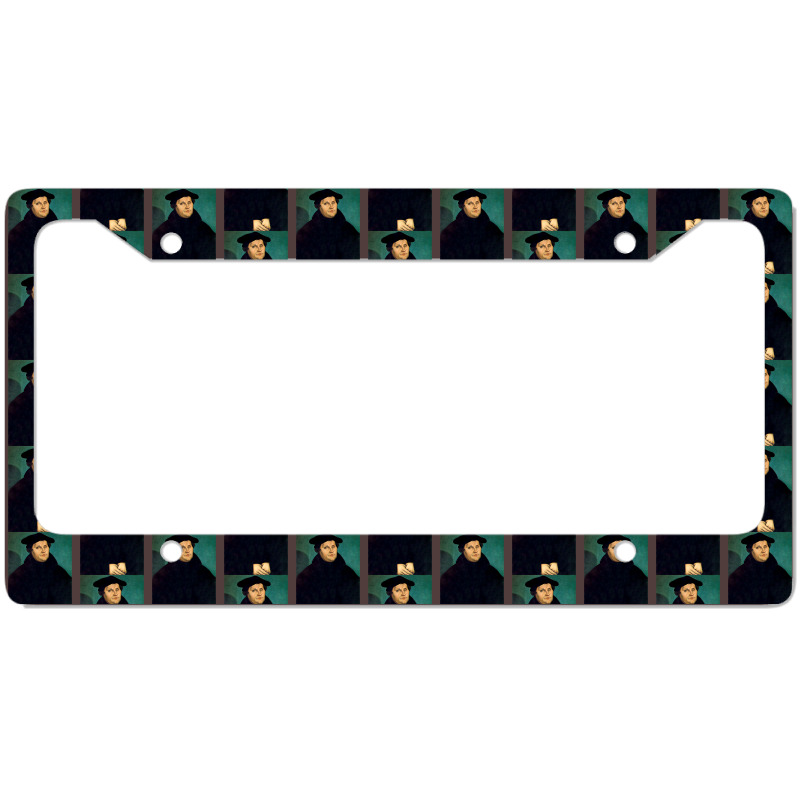 Martin Luther   The Protestant Reformation   Picture Restored License Plate Frame | Artistshot