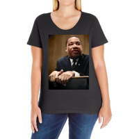 Martin Luther King Jr.   Colorized Ladies Curvy T-shirt | Artistshot