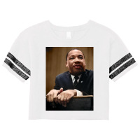 Martin Luther King Jr.   Colorized Scorecard Crop Tee | Artistshot