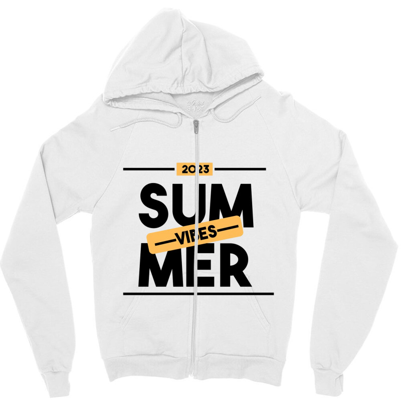 Summer Vibes 2023 Zipper Hoodie by sylviagarcia | Artistshot