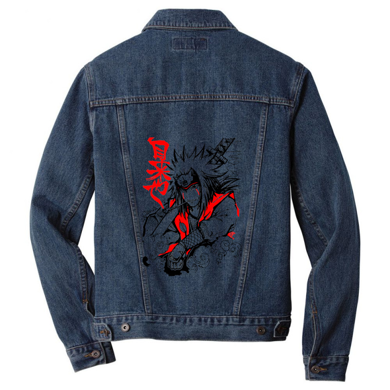 Jiraiya Disappeared From Konoha Village Men Denim Jacket by trishafolyda | Artistshot