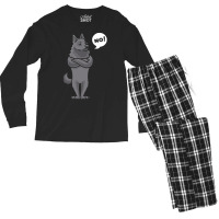 Schipperke T  Shirt Stubborn Schipperke Dog Funny T  Shirt Men's Long Sleeve Pajama Set | Artistshot