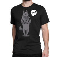 Schipperke T  Shirt Stubborn Schipperke Dog Funny T  Shirt Classic T-shirt | Artistshot