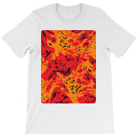 Hot Lava Red Abstract Pattern T-shirt | Artistshot