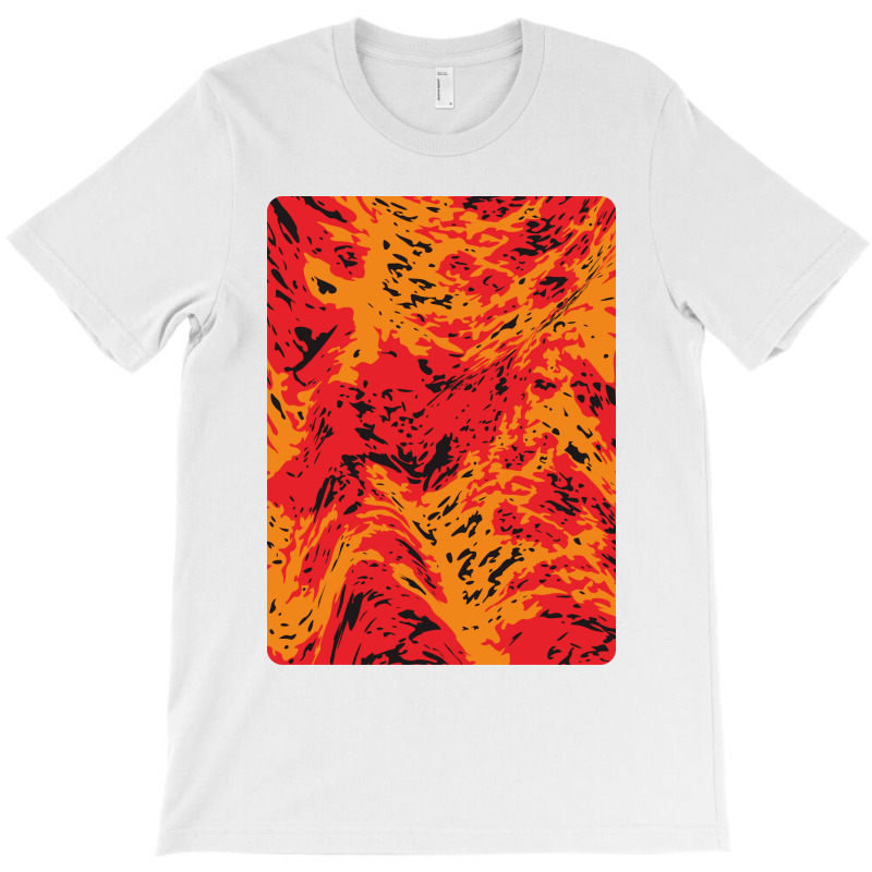 Hot Lava Red Abstract Pattern T-shirt | Artistshot