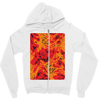 Hot Lava Red Abstract Pattern Zipper Hoodie | Artistshot