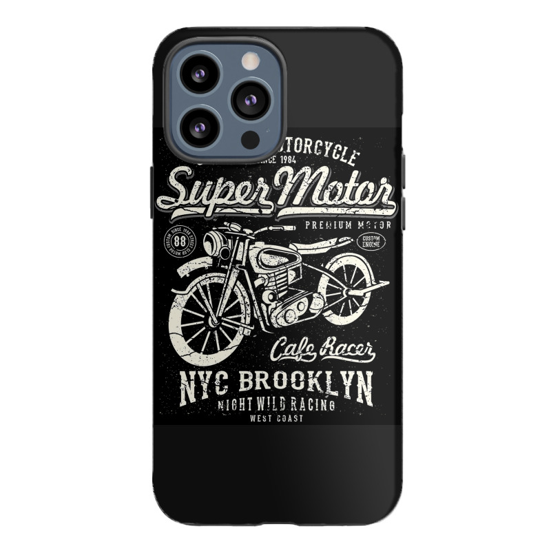 Super Motor Custom Motorcycle Nyc Iphone 13 Pro Max Case | Artistshot