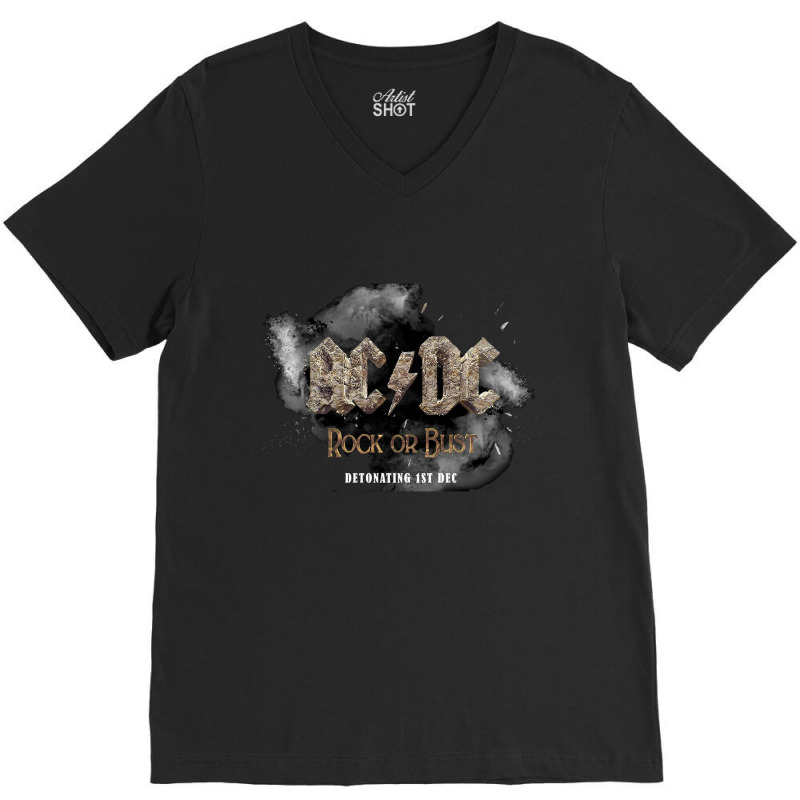 Angus Young Brian Johnson V-neck Tee | Artistshot