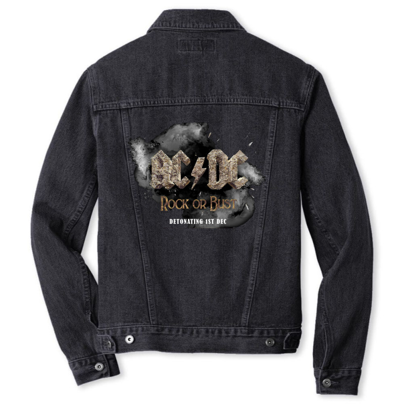 Angus Young Brian Johnson Men Denim Jacket | Artistshot