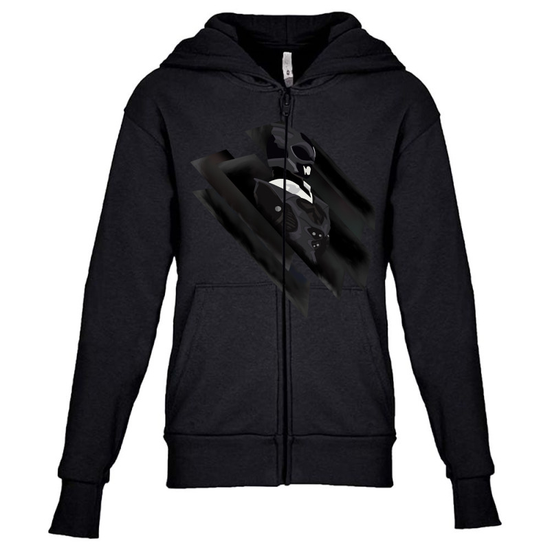 Hot Trend Black Psycho Ranger Youth Zipper Hoodie by michealyoungerlk01 | Artistshot