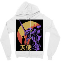 Neon Genesis Evangelion Retro Vintage Zipper Hoodie | Artistshot