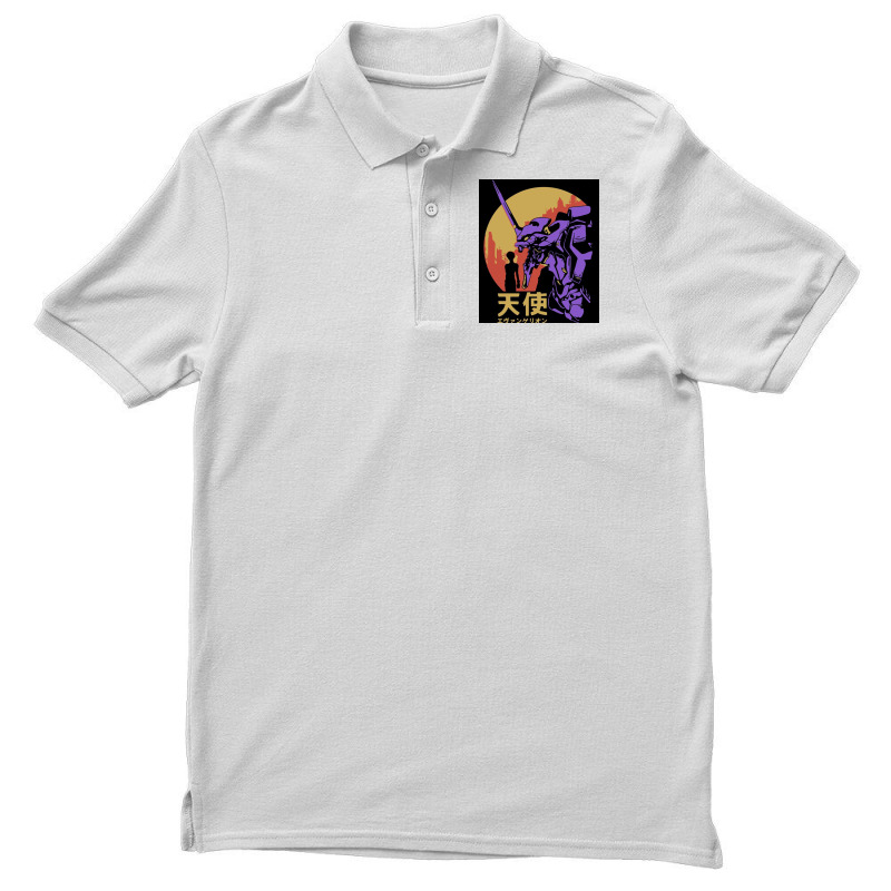 Neon Genesis Evangelion Retro Vintage Men's Polo Shirt by constancelapointe | Artistshot