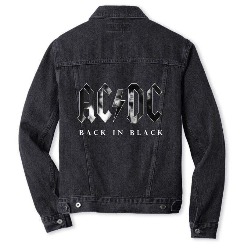 Angus Young Brian Johnson Men Denim Jacket | Artistshot