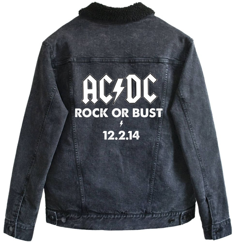 Angus Young Brian Johnson Unisex Sherpa-lined Denim Jacket | Artistshot