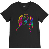 Small Mnsterlander T  Shirt Small Münsterländer Picture Drawing T  S V-neck Tee | Artistshot